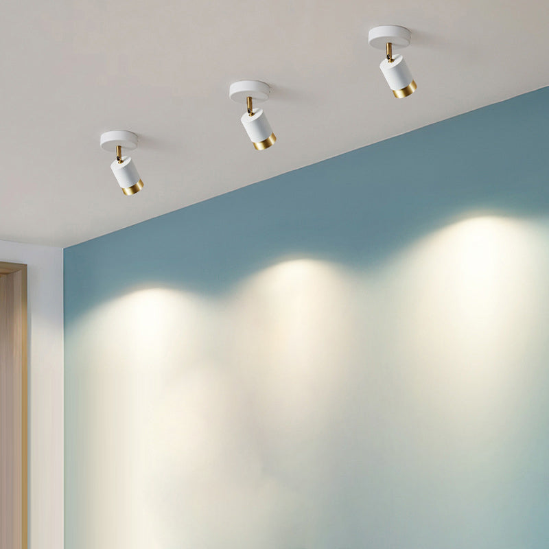 Soggiorno a 1 luci a filo a filo chiaro soffitto in stile nordico con tonalità in metallo tubolare