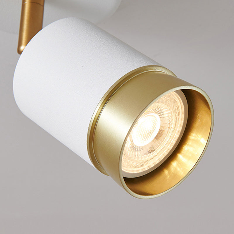 1-licht woonkamer spoel licht Licht Noordse stijl plafond downlight met buisvormige metalen tint