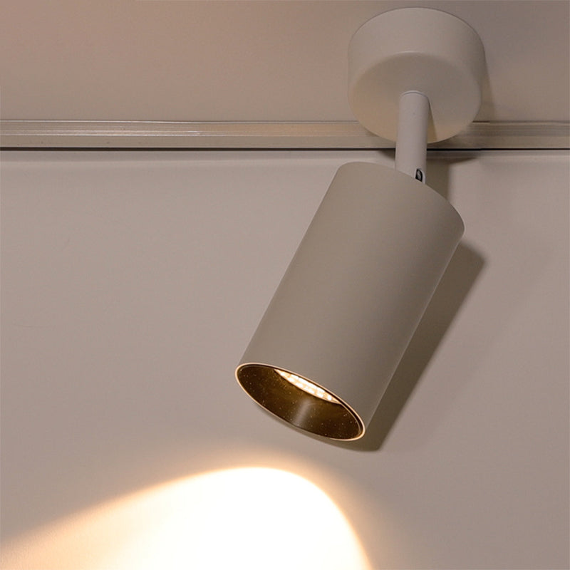 Nordic LED Flush Lamp Cylindrical Staircase Ceiling Downlight with Aluminum Shade