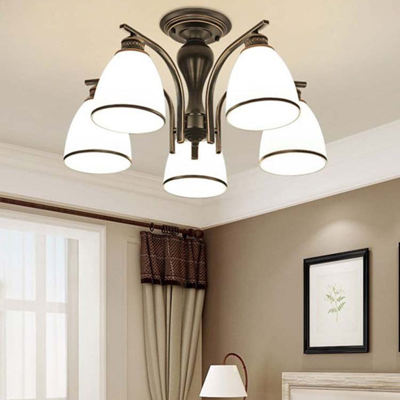 Modern Semi Flush Mount Lighting Sputnik Flush Mount Ceiling Light