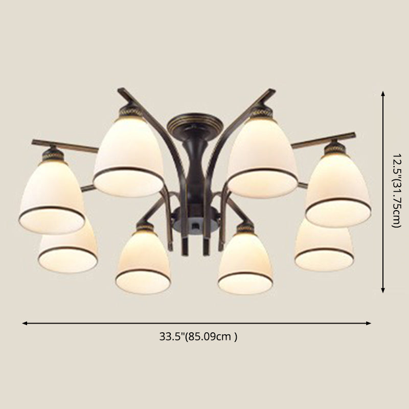 Illuminazione moderna a montaggio a filo sputnik a sfioramento del soffitto