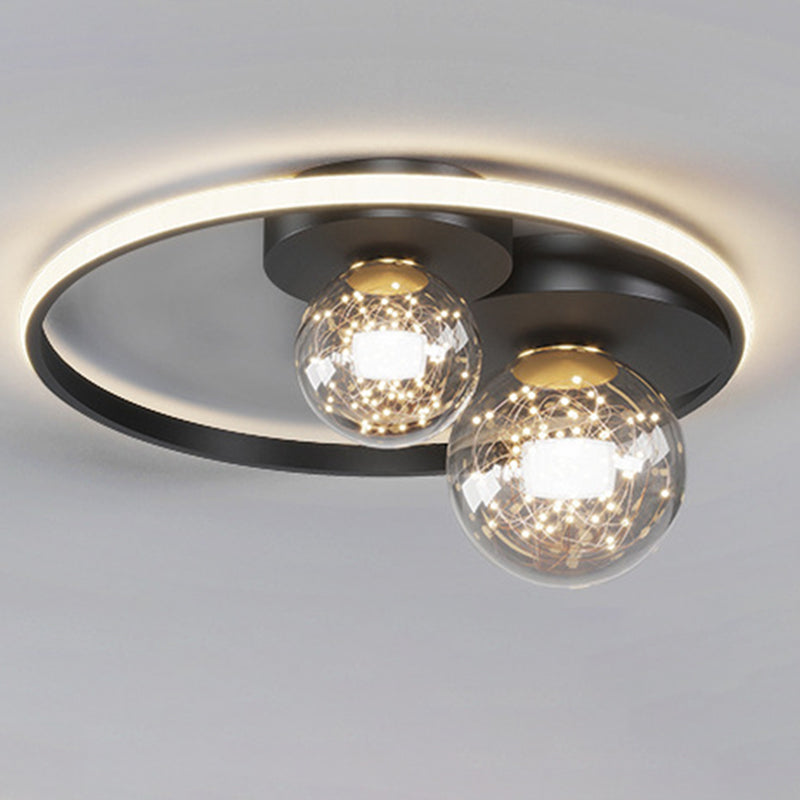 LED Moderne Ceiling Light Fixture Ringed Light Acrylic Light Living Room Bedroom Light in Concise Style