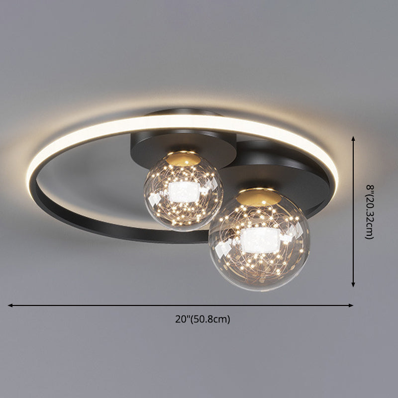 Modern LED Light Ceiling Light Fixture Ringed Light Acrylic Light Living Room Bedroom Light in Concise Style