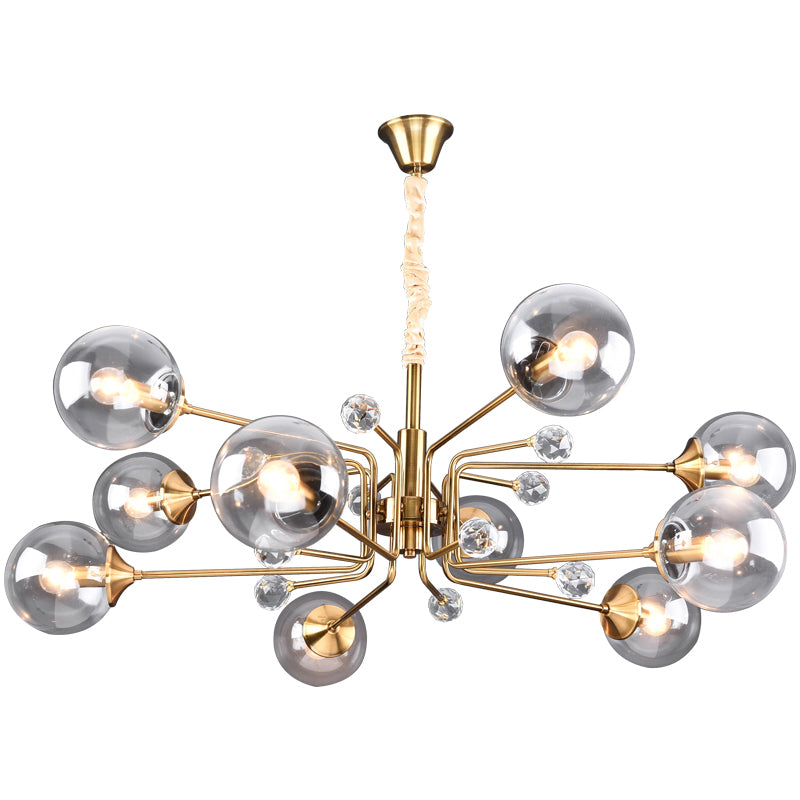 Orb Chandelier Pendant Light Nordic-Style Glass Chandelier Light Fixture for Living Room