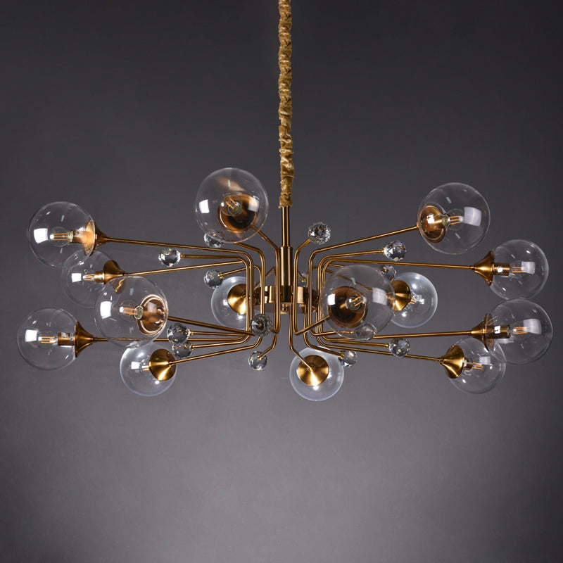 Orb Chandelier Pendant Light Nordic-Style Glass Chandelier Light Fixture for Living Room