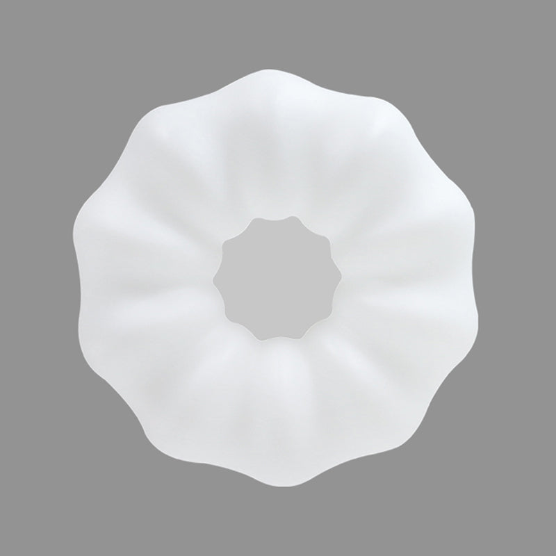 Resina Bianco Moderno Flush Luce Geometrica 1-Luce Soffitto Flush Mount per Soggiorno