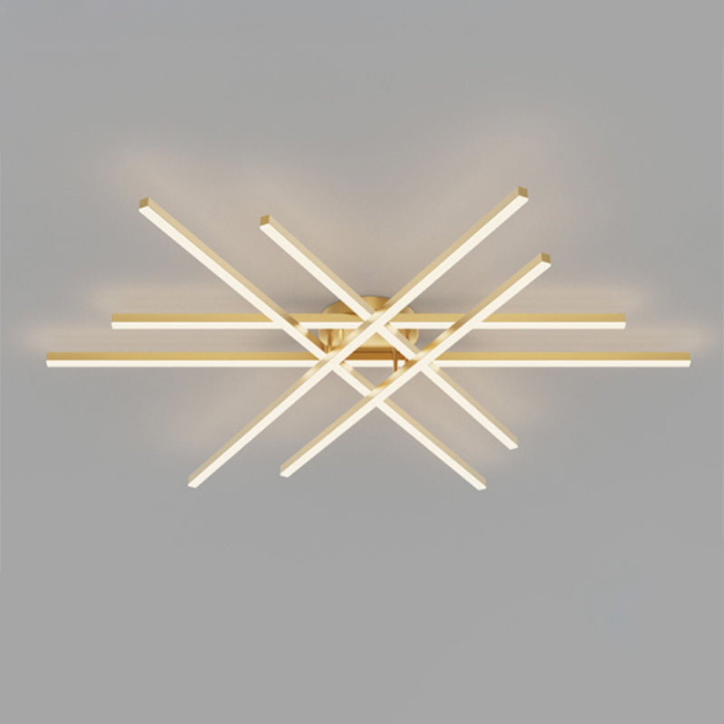 Linear New Modern Flush Mount LED Metal Ceiling Mounted Light for Living Room