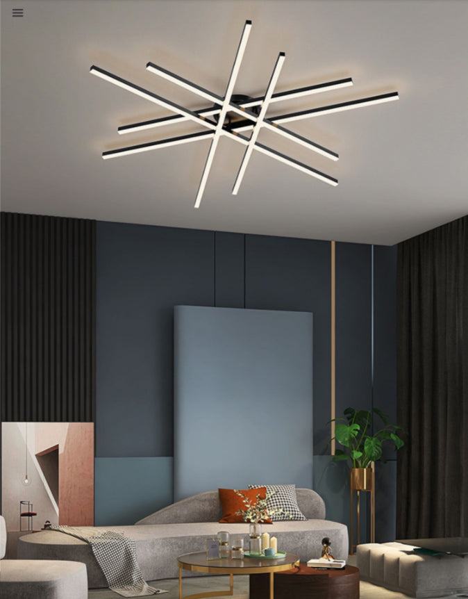 Linear New Modern Flush Mount LED Metal Ceiling Mounted Light for Living Room