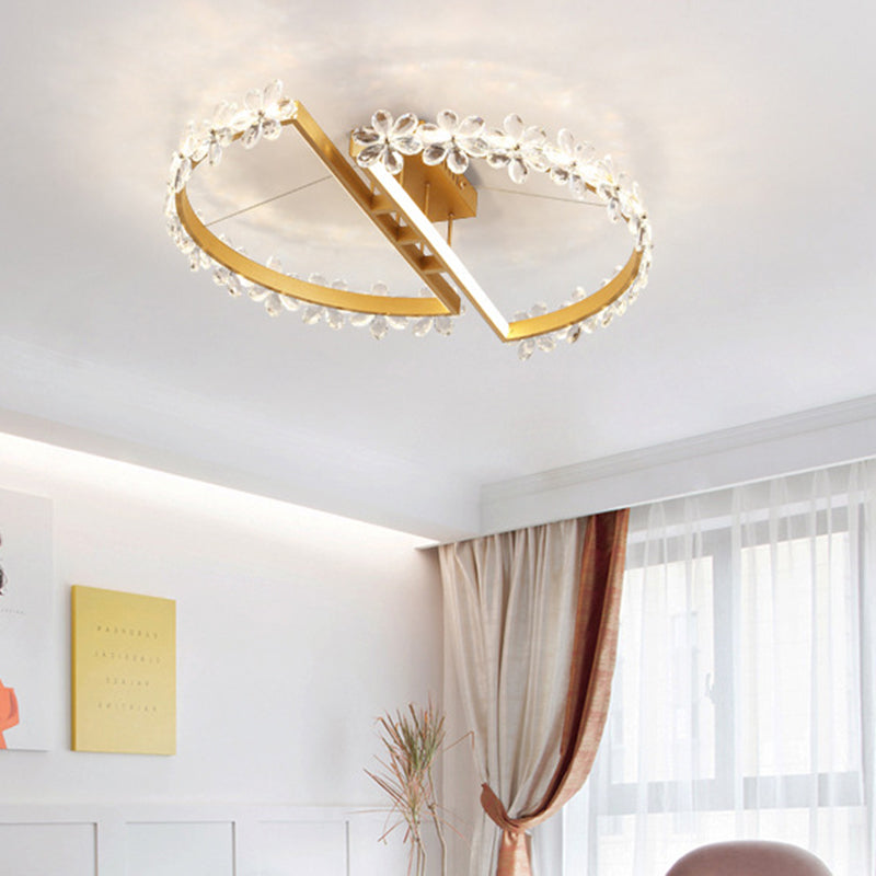 Flush Mount plafond armatuur kristalverlichting foyer slaapkamer hotel licht