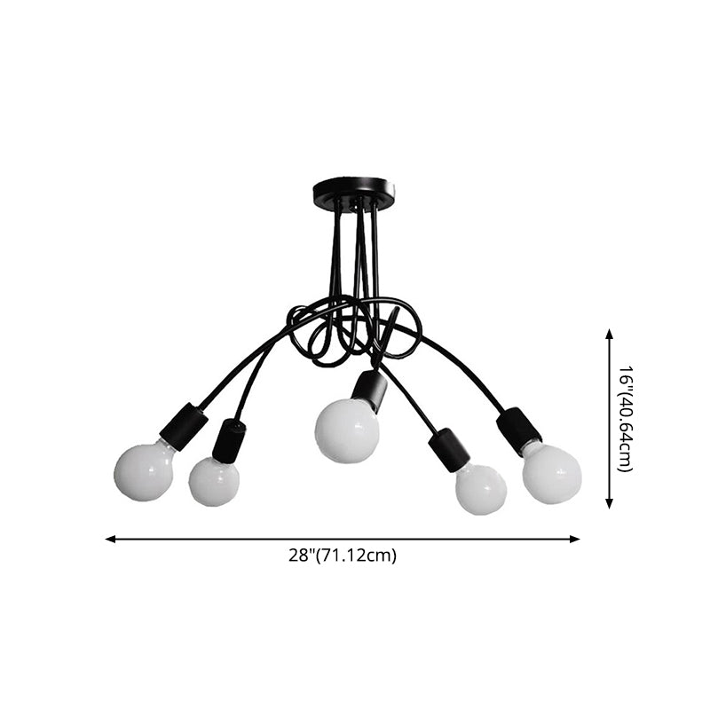 Industrielles Multi-Licht-Anhänger Licht Opalglas Licht Innenräume Räume Beleuchtung