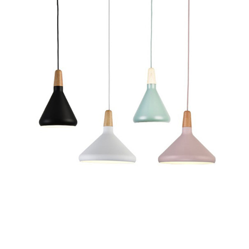 Modern Simplicity Cone Hanging Pendnant Lamp Aluminum Hanging Pendant Lights for Restaurant