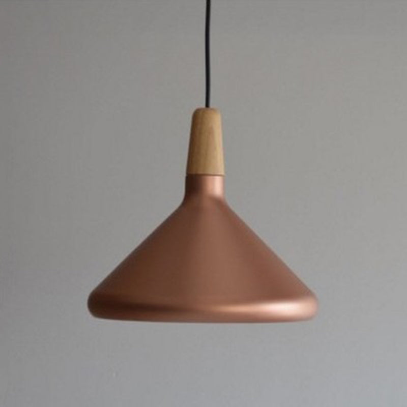 Modern Simplicity Cone Hanging Pendnant Lamp Aluminum Hanging Pendant Lights for Restaurant