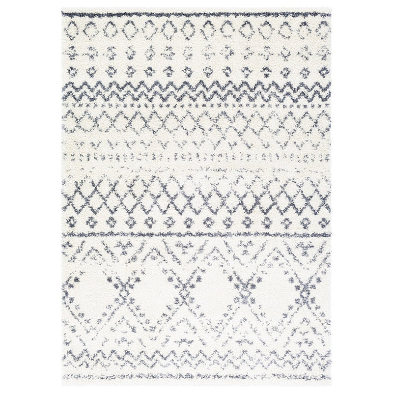 Tone blanc Shabby Chic Intérieur Rapis Polyester Tribal Tribal Tapis Easy Care Care For Home Decoration