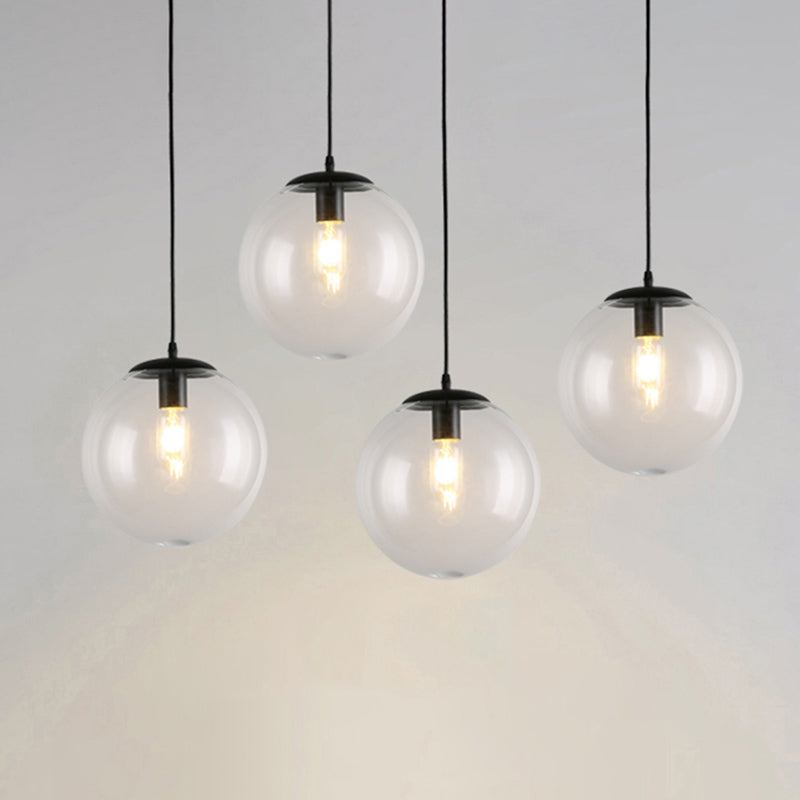 Industrial Pendant Light Pure Glass Light Room Bedroom Light