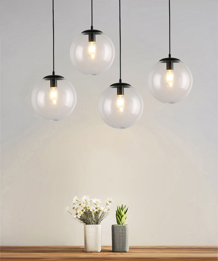 Industrial Pendant Light Pure Glass Light Room Bedroom Light