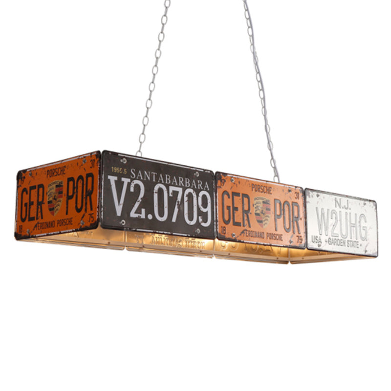 Geometrische Kronleuchterleuchte Retro Industrial Style Metall -Anhängerbeleuchtung für Bar