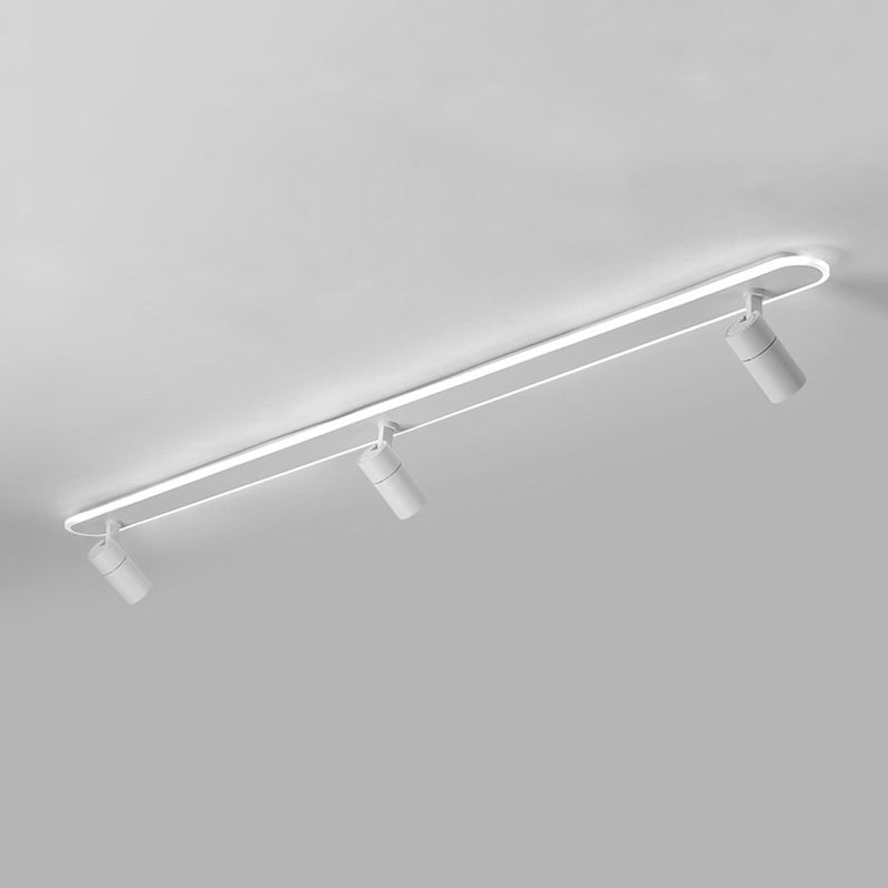 Aluminium lineaire inbouwarmatuur, nieuw modern wit plafondmontagearmatuur met spotlight