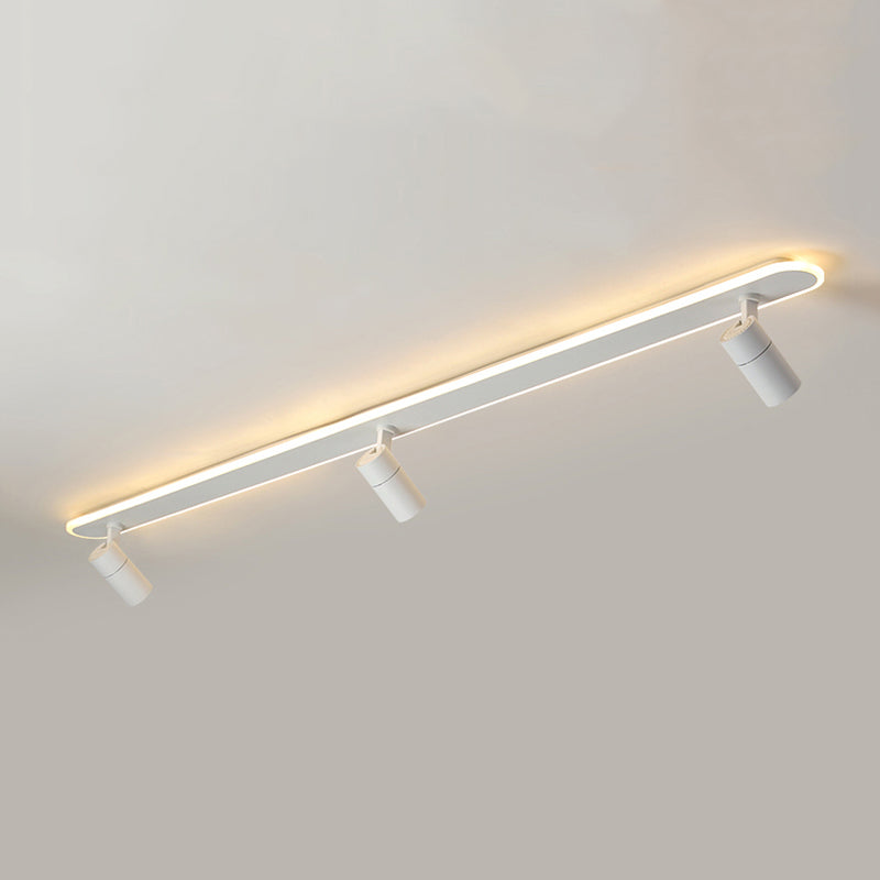 Aluminium lineaire inbouwarmatuur, nieuw modern wit plafondmontagearmatuur met spotlight