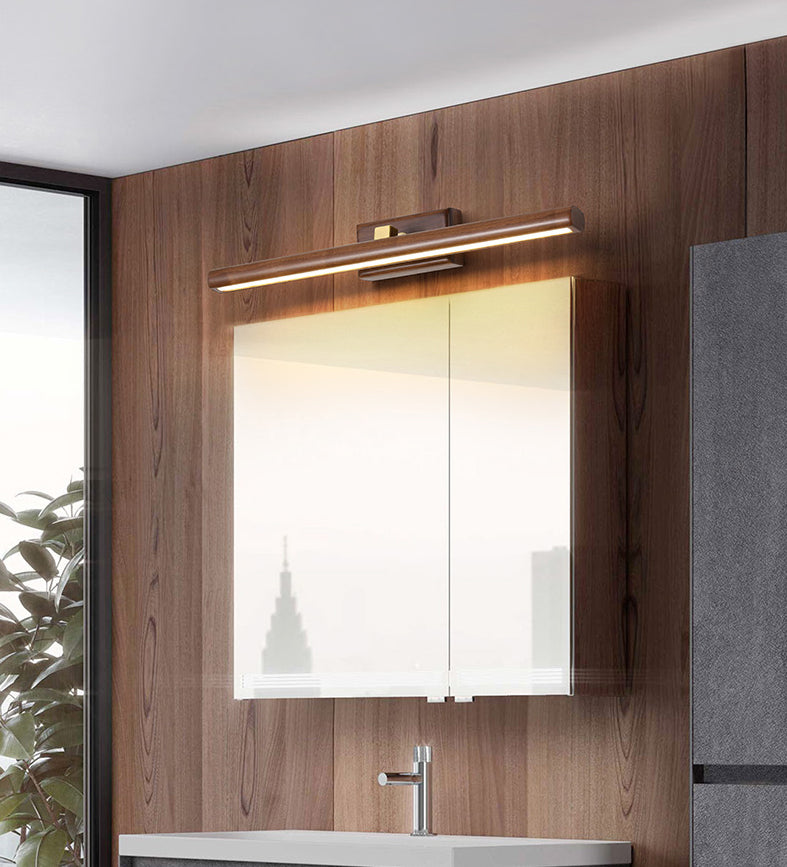 Applexion murale à LED moderne miroir en bois éclair éclairage de salle de bain commode éclair