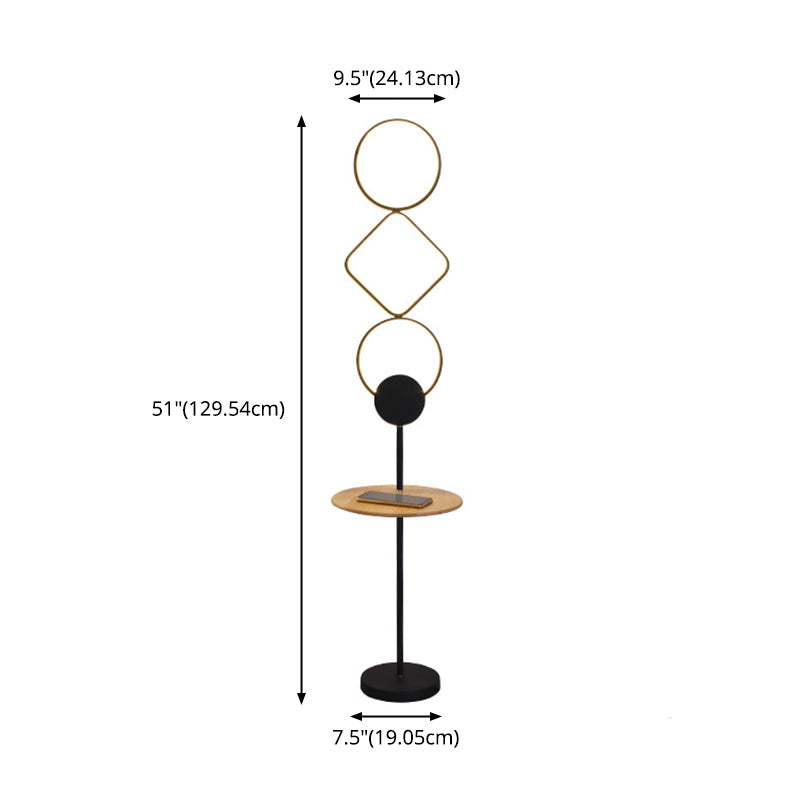 Geometrische lineaire vloerlicht Simplicity Acryl Acryl Woonkamer LED VLOER STAND LAMP