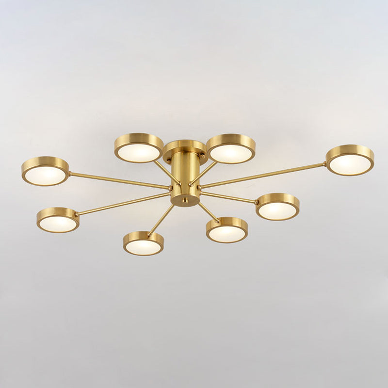 Acrylic Rounded Chandelier Lights Modern Bedroom Living Room Pendant Lighting Fixtures