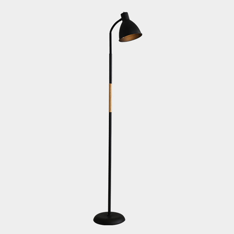 Nordic Bell Shade Floor Standing Light Metal Living Room Adjustable Reading Livre lampe