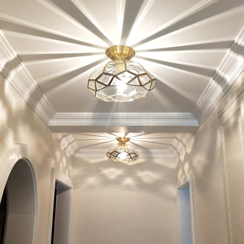 Kom spoeling mount licht helder glas traditionele spoelbevestiging spotlight voor slaapkamer