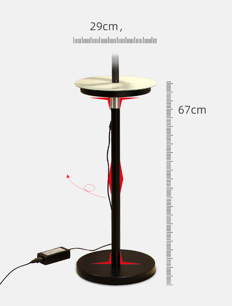 Lámpara de acrílico lineal en espiral LED Minimalista de pie para sala de estar para sala de estar