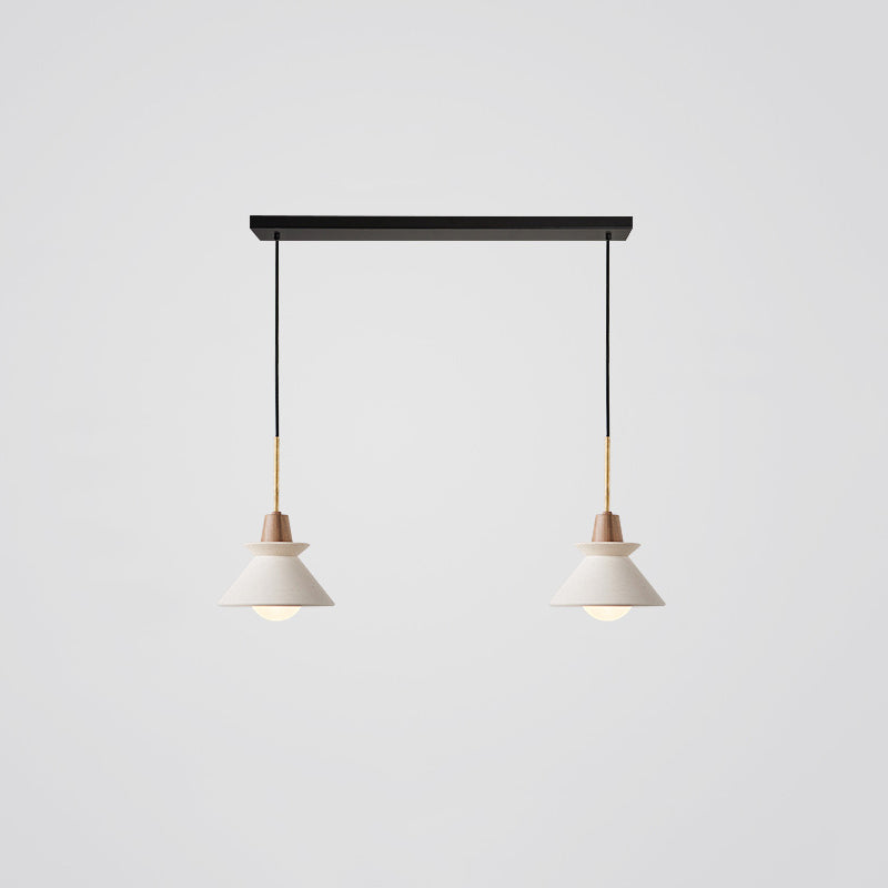 Modern Simplicity Conical Hanging Ceiling Light Cement Hanging Light for Living Room