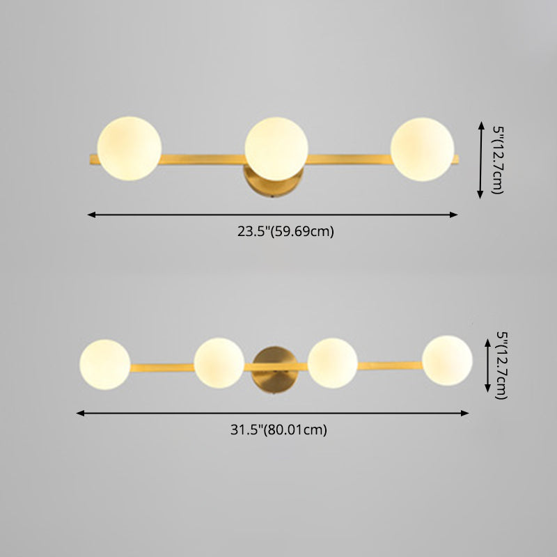 Éclairage mural à bulles métalliques