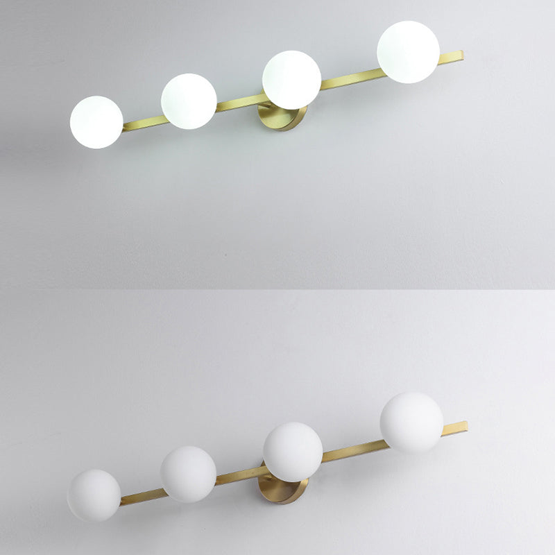 Metallblasenwand montierte Beleuchtung minimalistische goldene Wandleuchten für Badezimmer