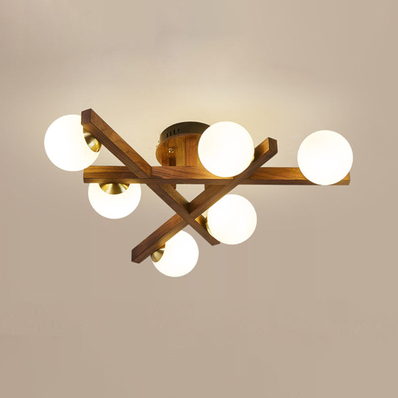 Balles salon semi-flush plafond lumin