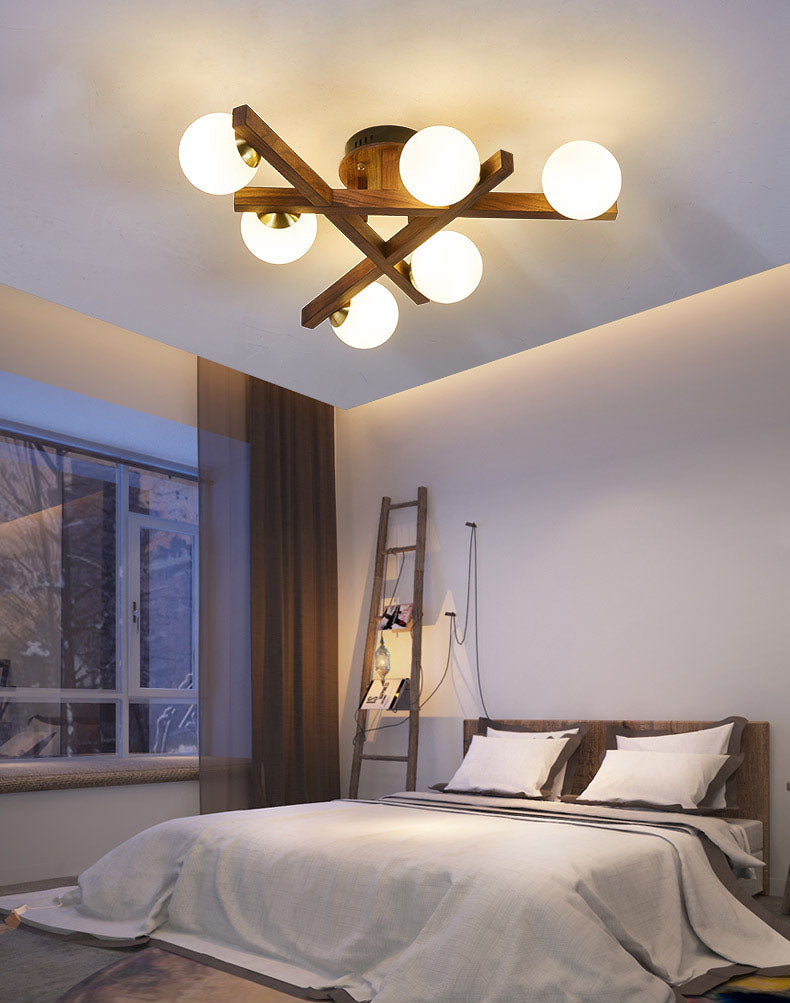 Balles salon semi-flush plafond lumin