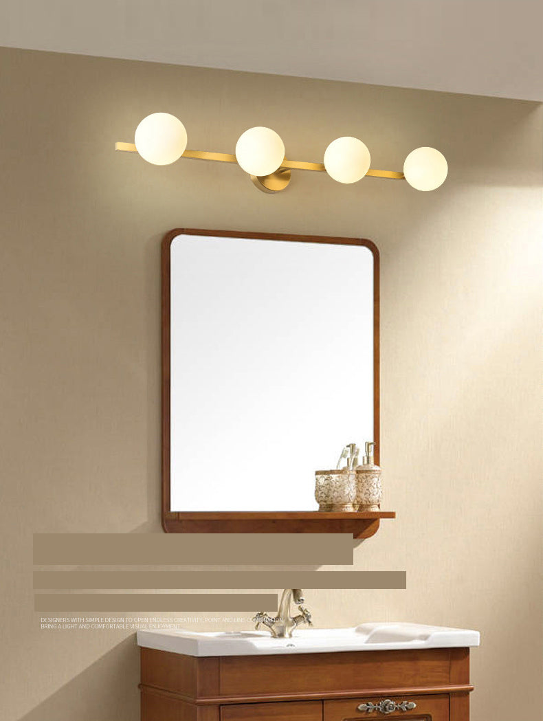 Bubble Sconce Light Fixture Minimalist Style Metal Gold Wall Lighting Fixture for Bathroom