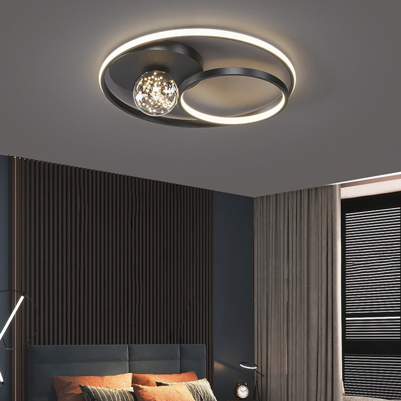 Round Flush Mount Ceiling Light Acrylic Modern Simplicity Flush Mount Ceiling Light for Living Room