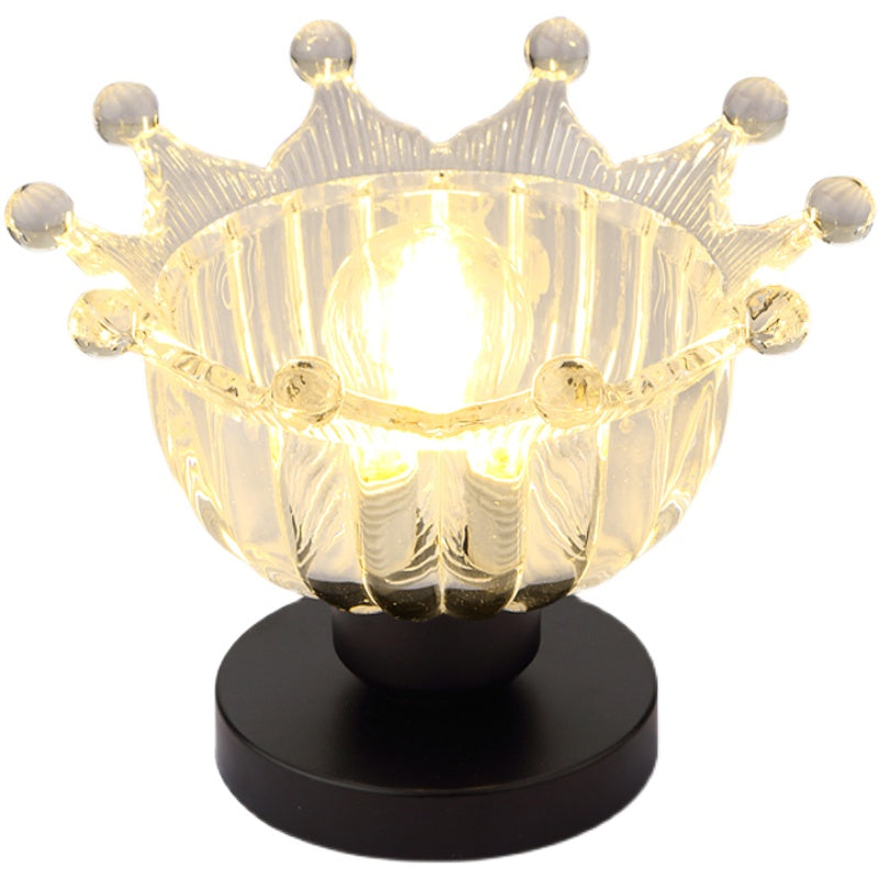 1-Light Gold Contemporary Flush Mount Flower Shade Glass Ceiling Light Fixture for Hallway