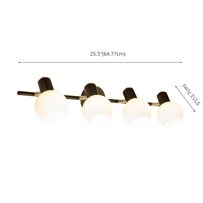 Ball-Shaped Wall Sconce Lighting Minimalist Style Glass Wall Mounted Light Fixture