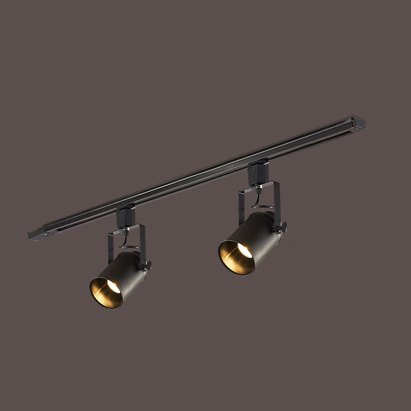 Linear Flush Mount Tracking Ceiling Light Minimalism Metal Black Ceiling Light Fixture