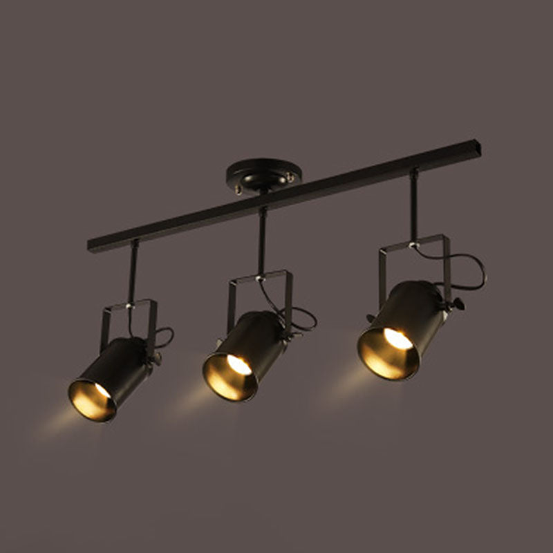 Linear Flush Mount Tracking Ceiling Light Minimalism Metal Black Ceiling Light Fixture