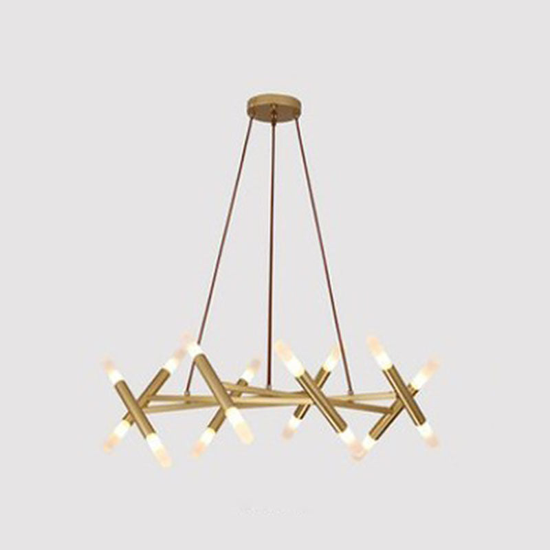 Asymmetrical Metal Chandelier Pendant Light Nordic Style Pendant Lighting Fixture