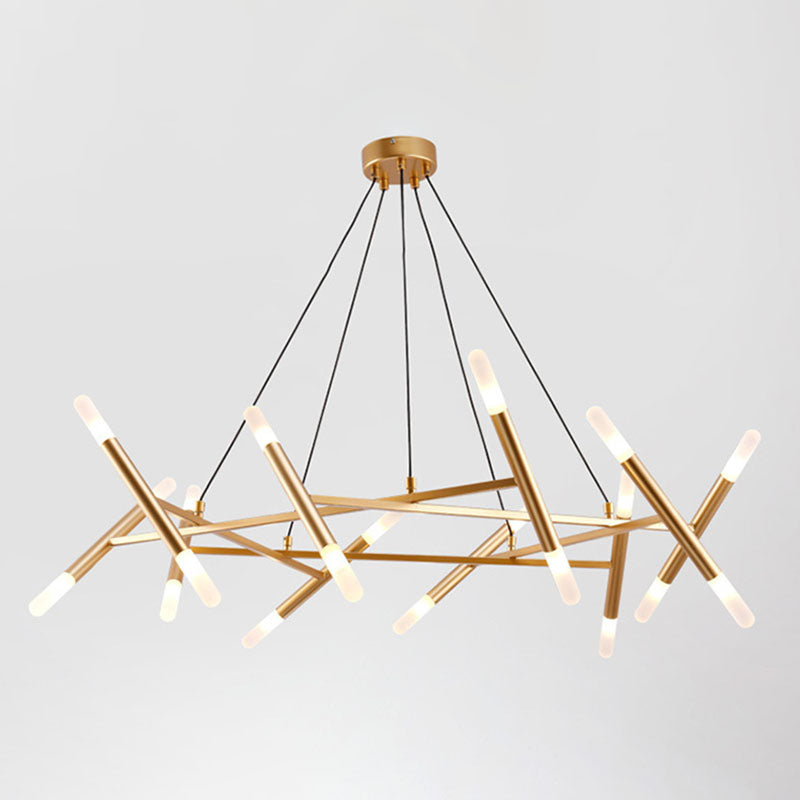 Asymmetrical Metal Chandelier Pendant Light Nordic Style Pendant Lighting Fixture