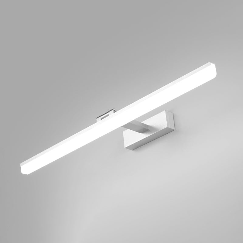 Lámpara de pared de lámpara de montaje lineal moderna de pared de 1 luces de aluminio para el baño