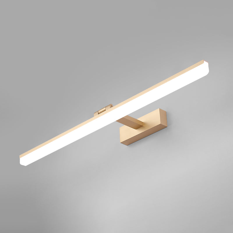 Lámpara de pared de lámpara de montaje lineal moderna de pared de 1 luces de aluminio para el baño