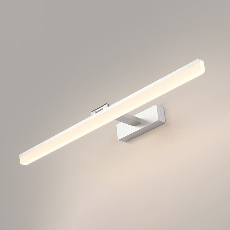 Lámpara de pared de lámpara de montaje lineal moderna de pared de 1 luces de aluminio para el baño