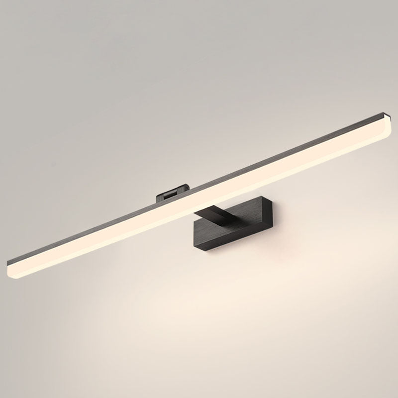 Lámpara de pared de lámpara de montaje lineal moderna de pared de 1 luces de aluminio para el baño