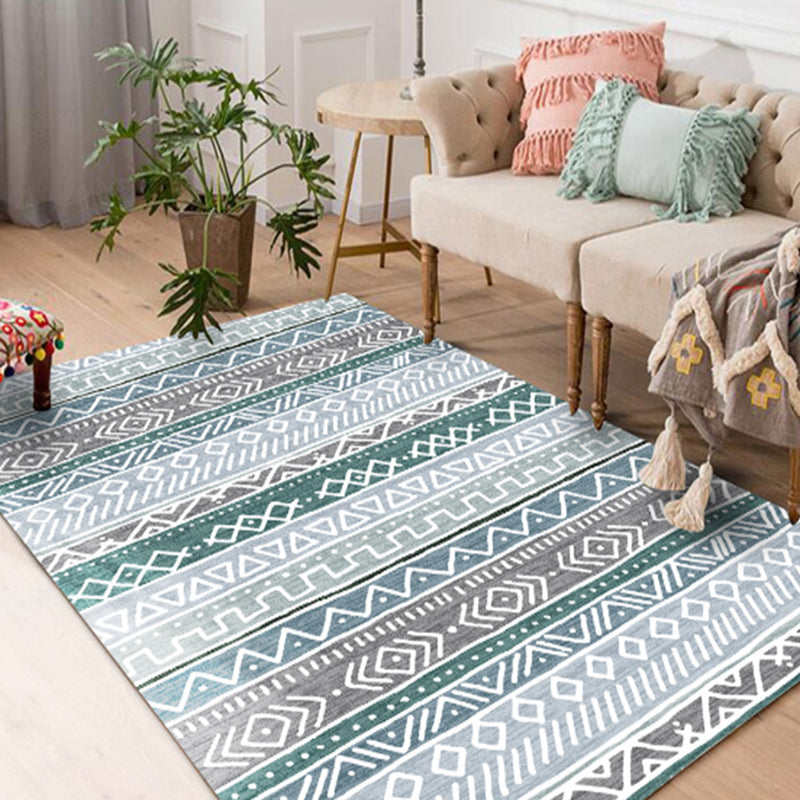 Multicolor vintage gebied Rug Polyester tribal print tapijt niet-slip achteruitgang binnen tapijt voor woonkamer