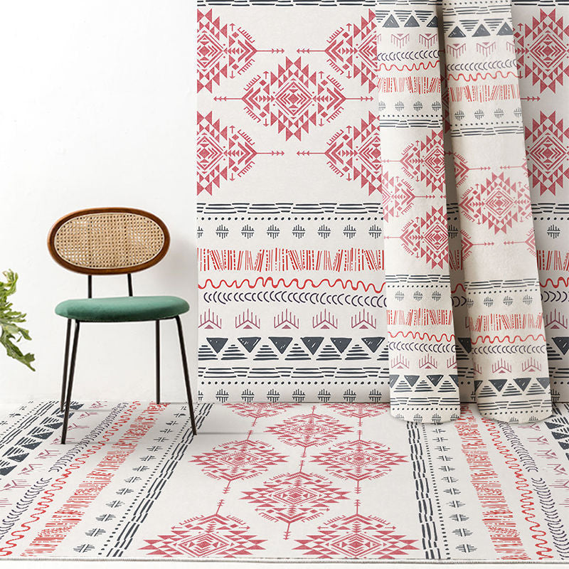 Boheemse tribale totem tapijt kleur gemengd polyester gebied tapijt niet-slip achterste tapijt voor woonkamer