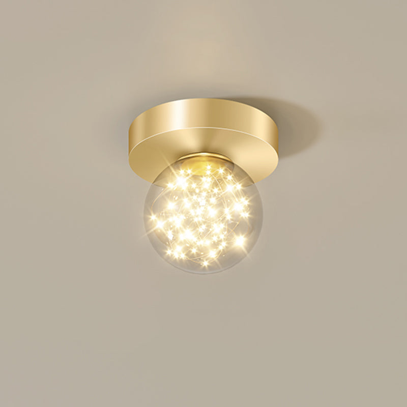 New Modern 1-Light LED Surface Mount Ceiling Lights Glass Flush Mount for Hallway