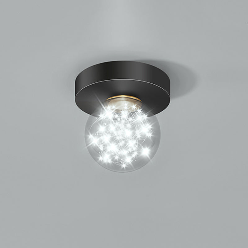 New Modern 1-Light LED Surface Mount Ceiling Lights Glass Flush Mount for Hallway