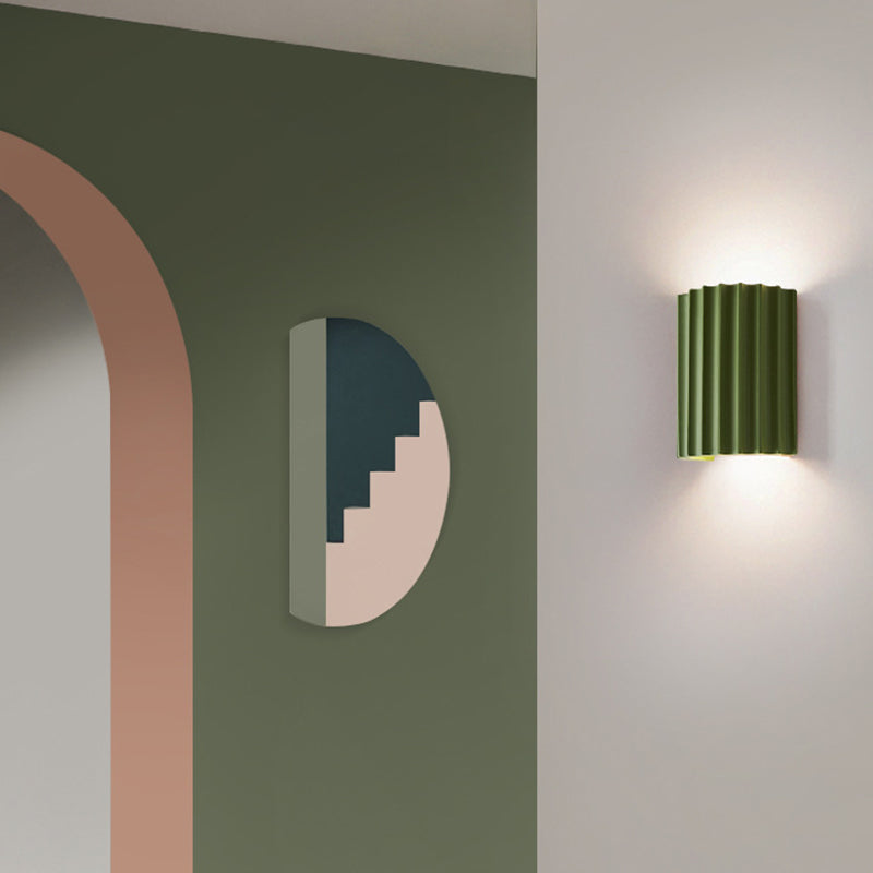Lámparas montadas en la pared de cilindro luces montadas en la pared de resina posmoderna para sala de estar